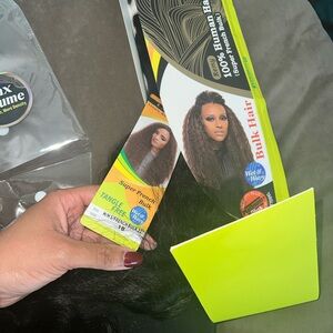 Bulk Human Hair Extensions - Deep Black